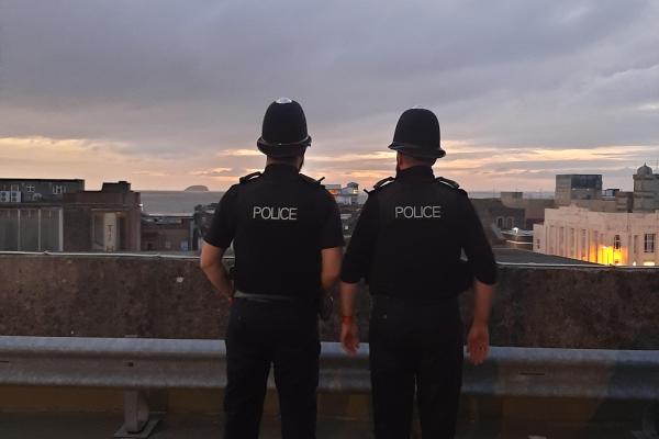 Police on patrol in Weston-super-Mare